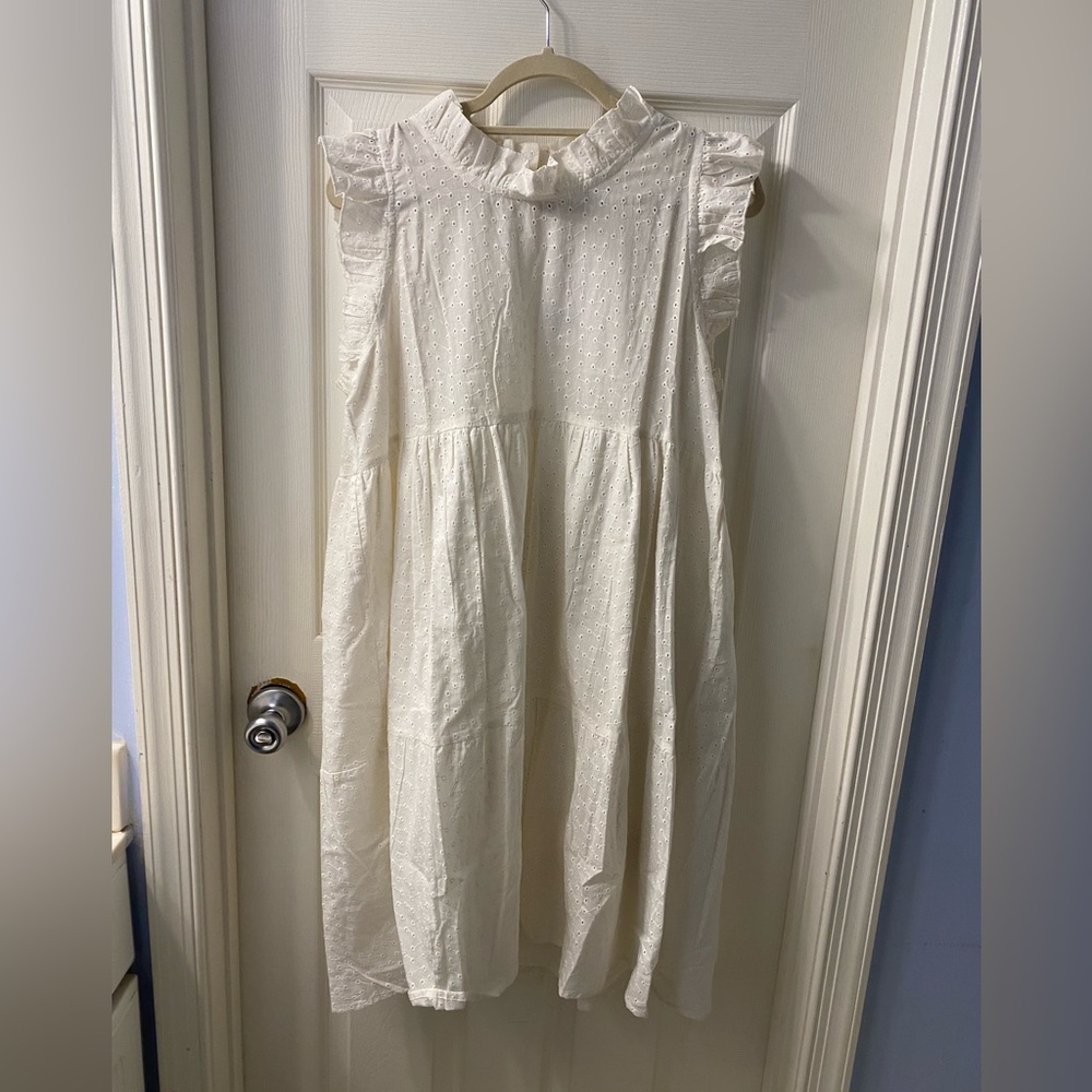 Compania Fantastica white eyelet dress NWT - size XL